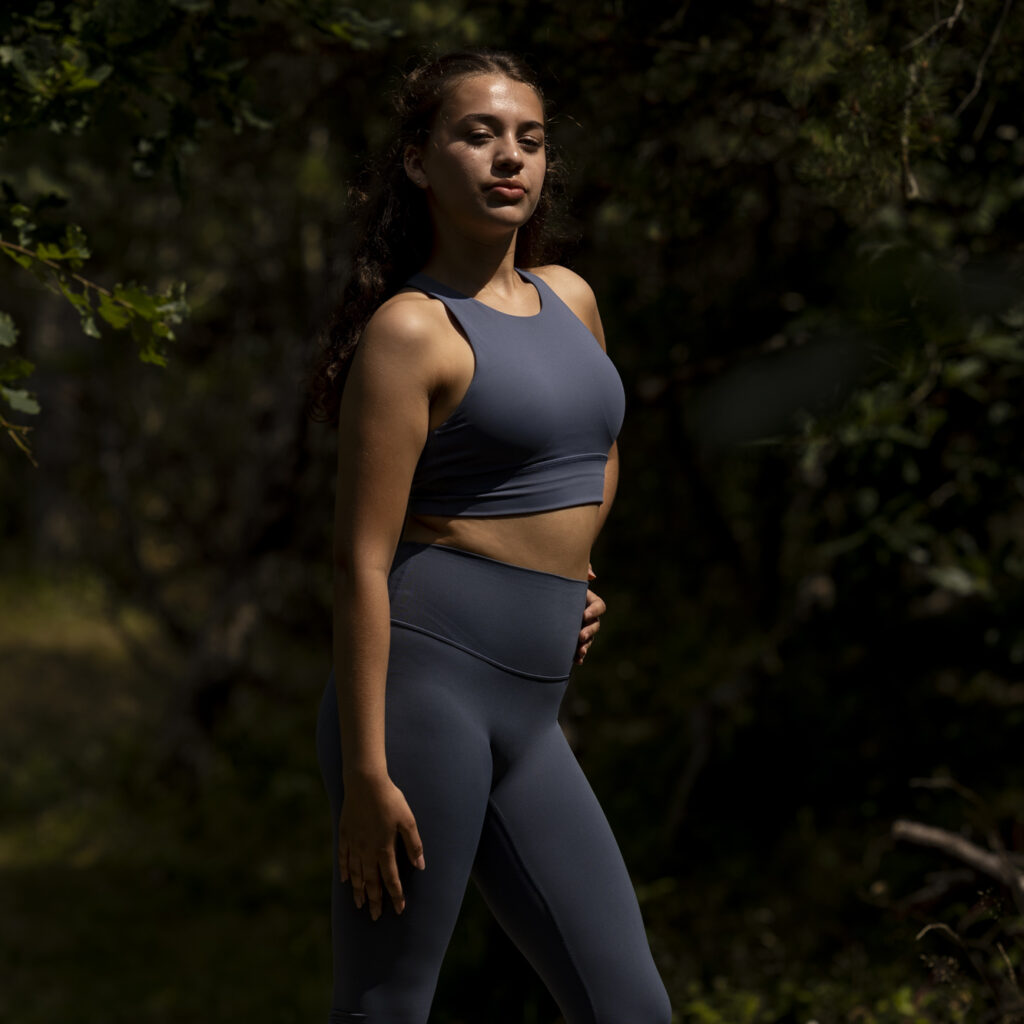 Beyond Support Top, Cross Over - Dusty Cobalt Blue - Image 4