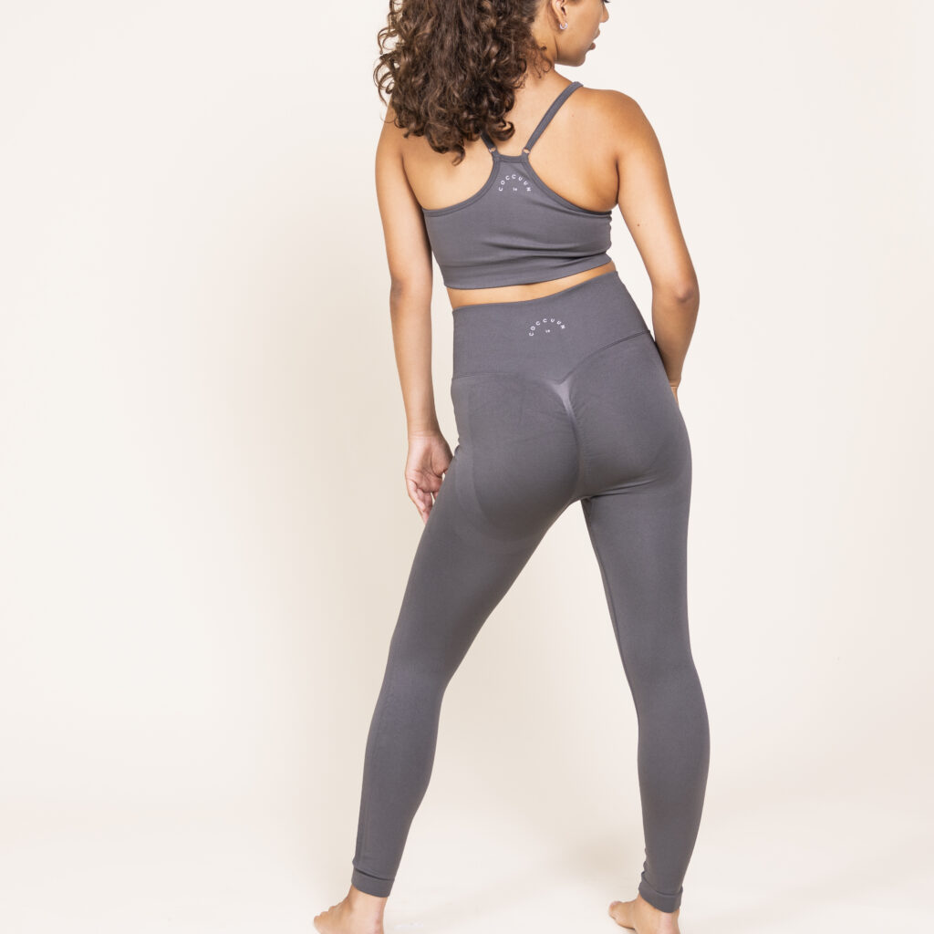 Scrunched Yoga Bra - Cave Grey - Image 9
