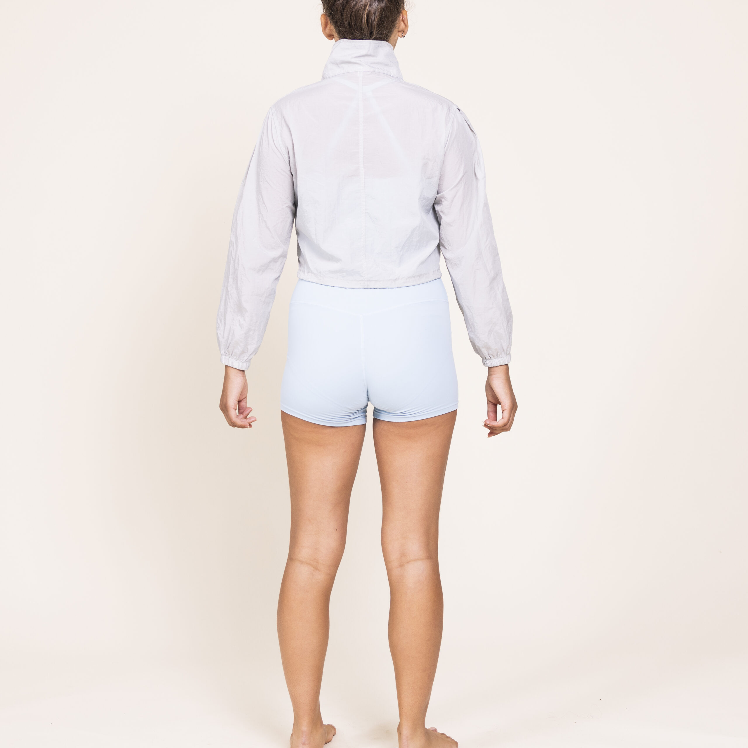 Urban Chic Cropped Bomber Jacket - Silver (Sold out) - Image 2