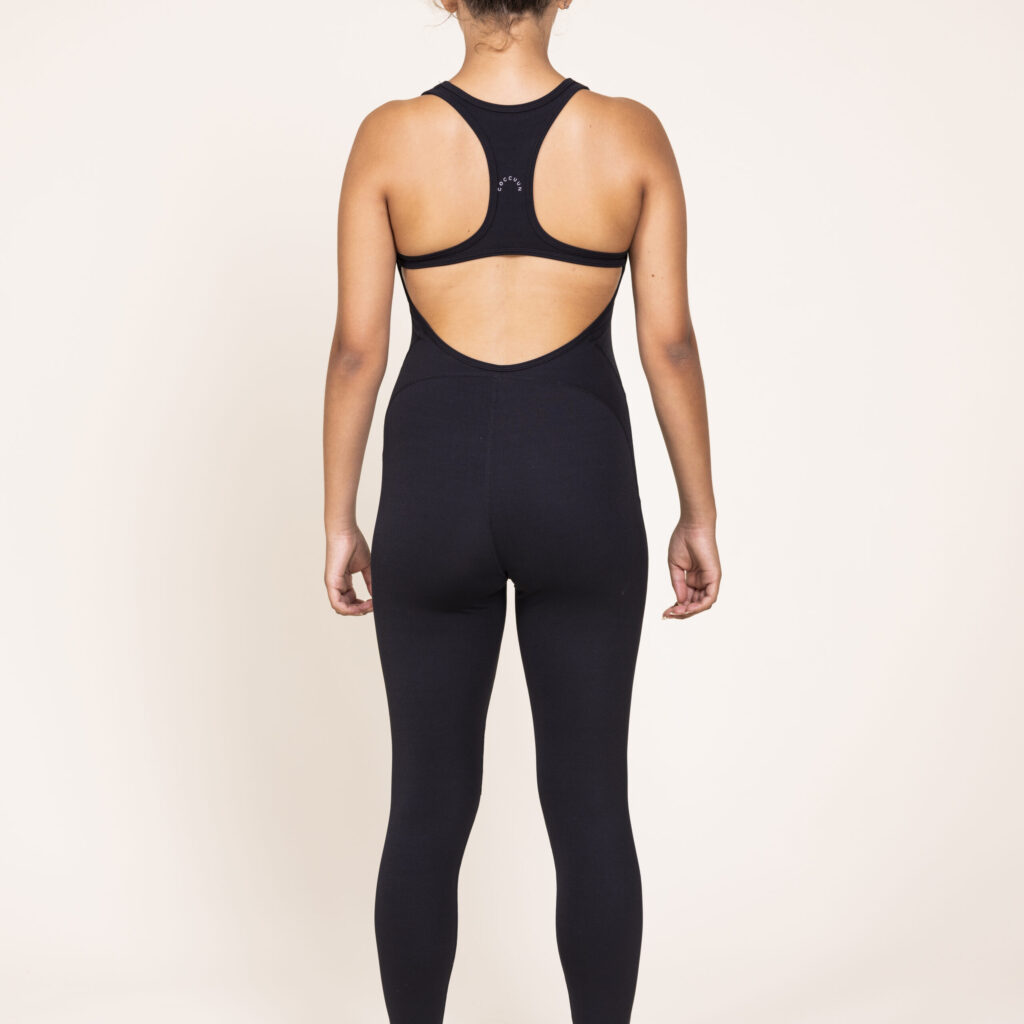 Yoga Racerback Bodysuit - Midnight Black - Image 3