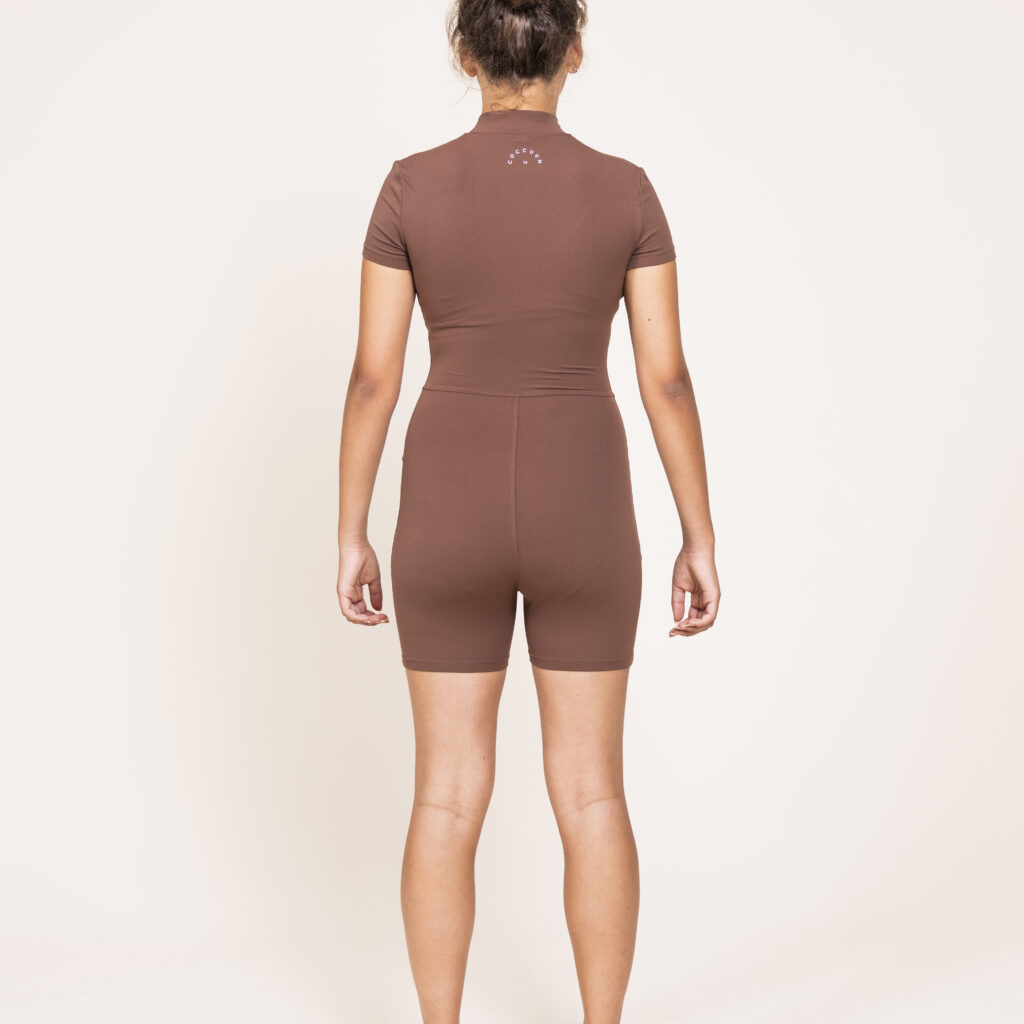 Short-Sleeve Short Bodysuit - Cocoa Brown - Image 14