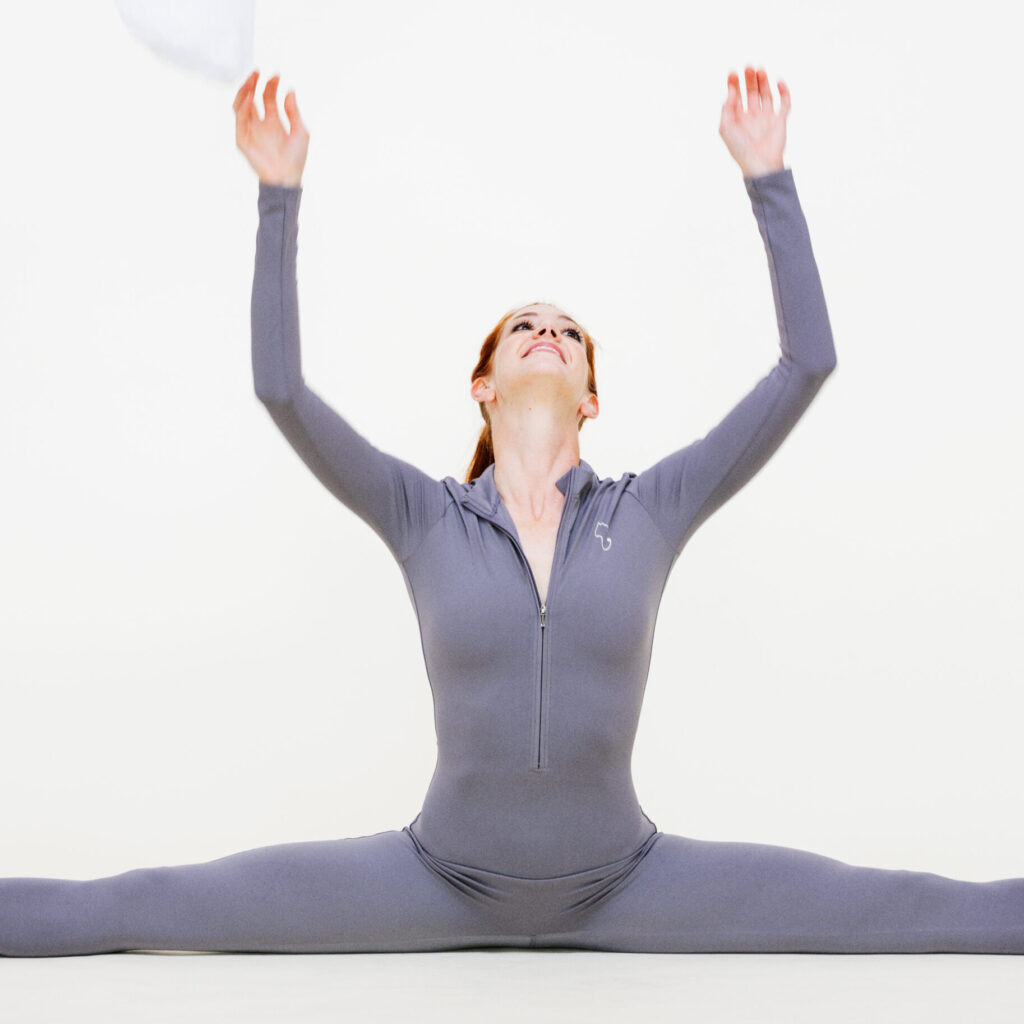 Long-Sleeve Full-Length Bodysuit - Slate Grey - Image 11