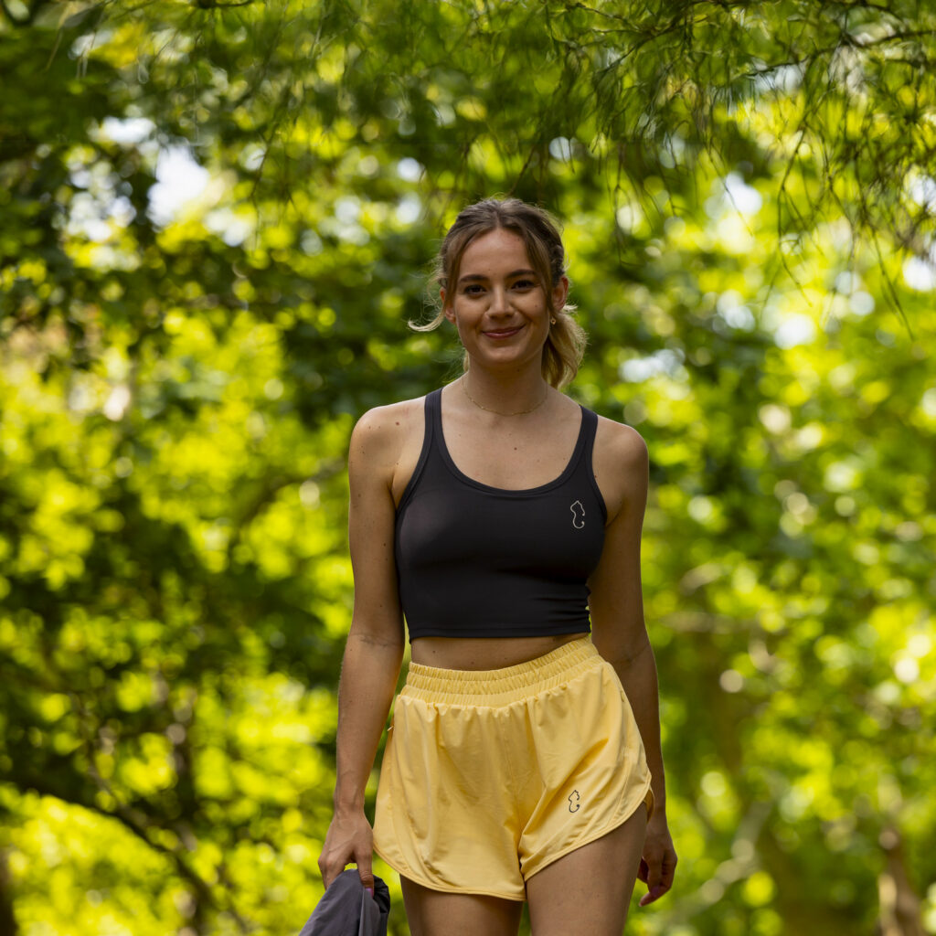 Casual Meshy Athletic Shorts - Lemonade Yellow - Image 5